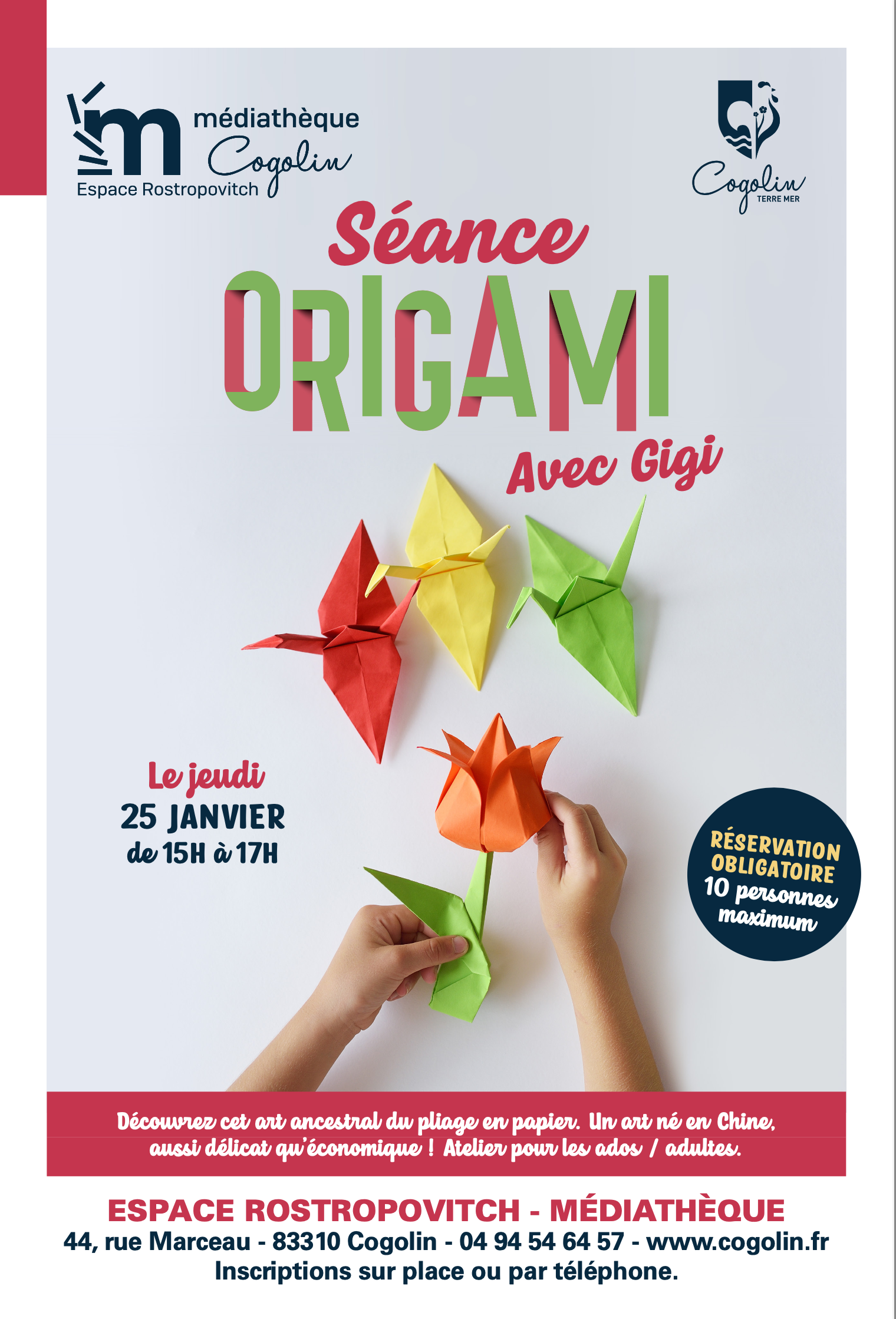 Atelier origami – COGOLIN